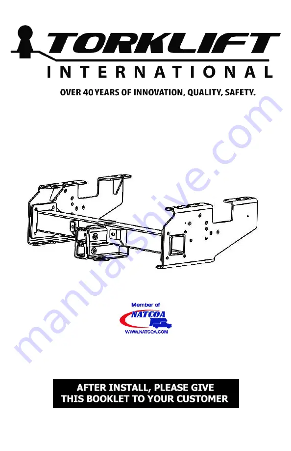 Torklift F1008-30 Manual Download Page 1