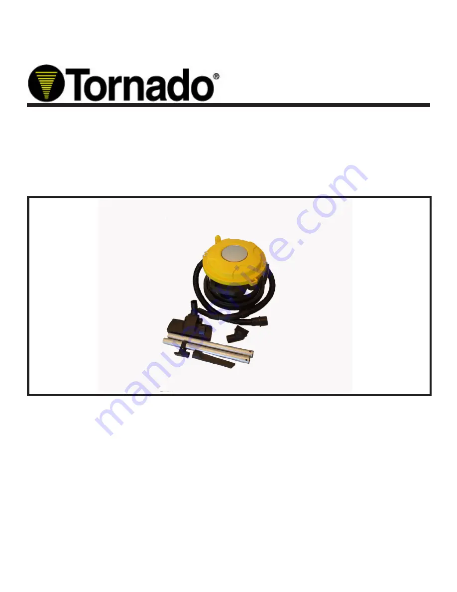 Tornado 93282 Operation & Maintenance Manual Download Page 1