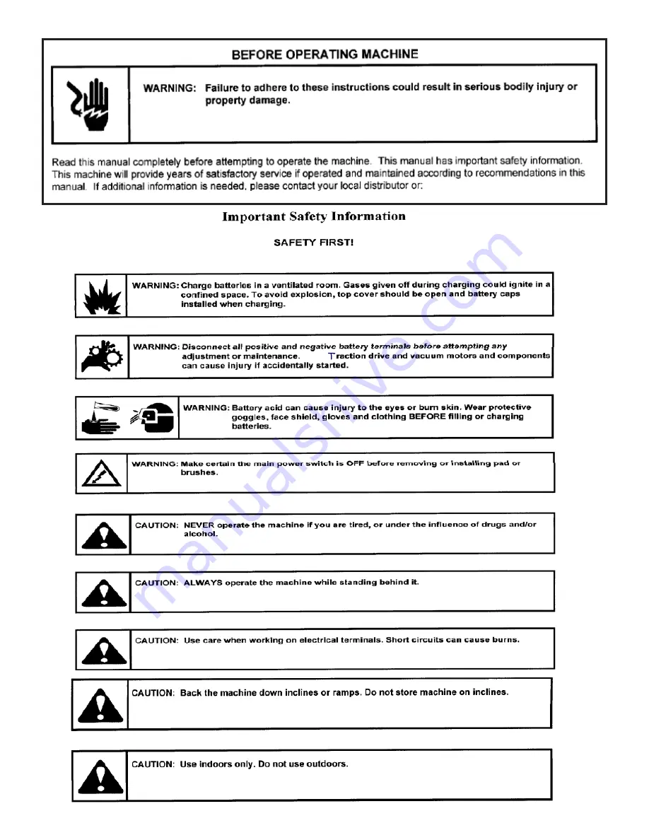 Tornado 99105A Operation & Maintenance Manual Download Page 5