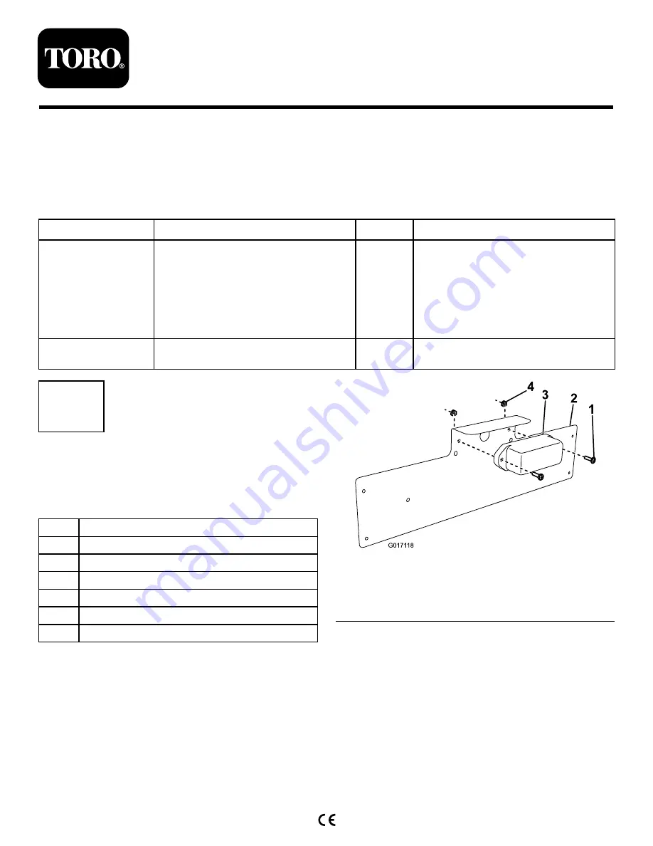 Toro 120-8506 Installation Instructions Download Page 1