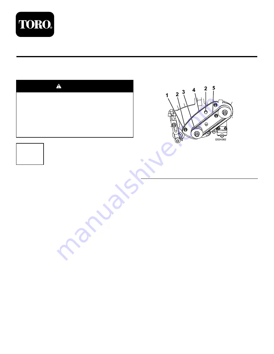 Toro 130-0105 Quick Start Manual Download Page 1