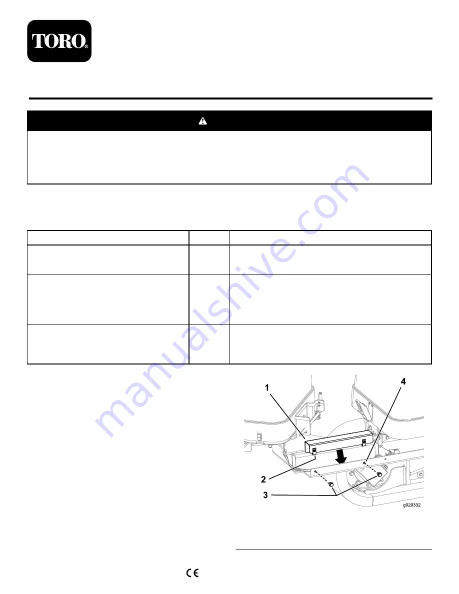 Toro 132-4162 Installation Instructions Download Page 1