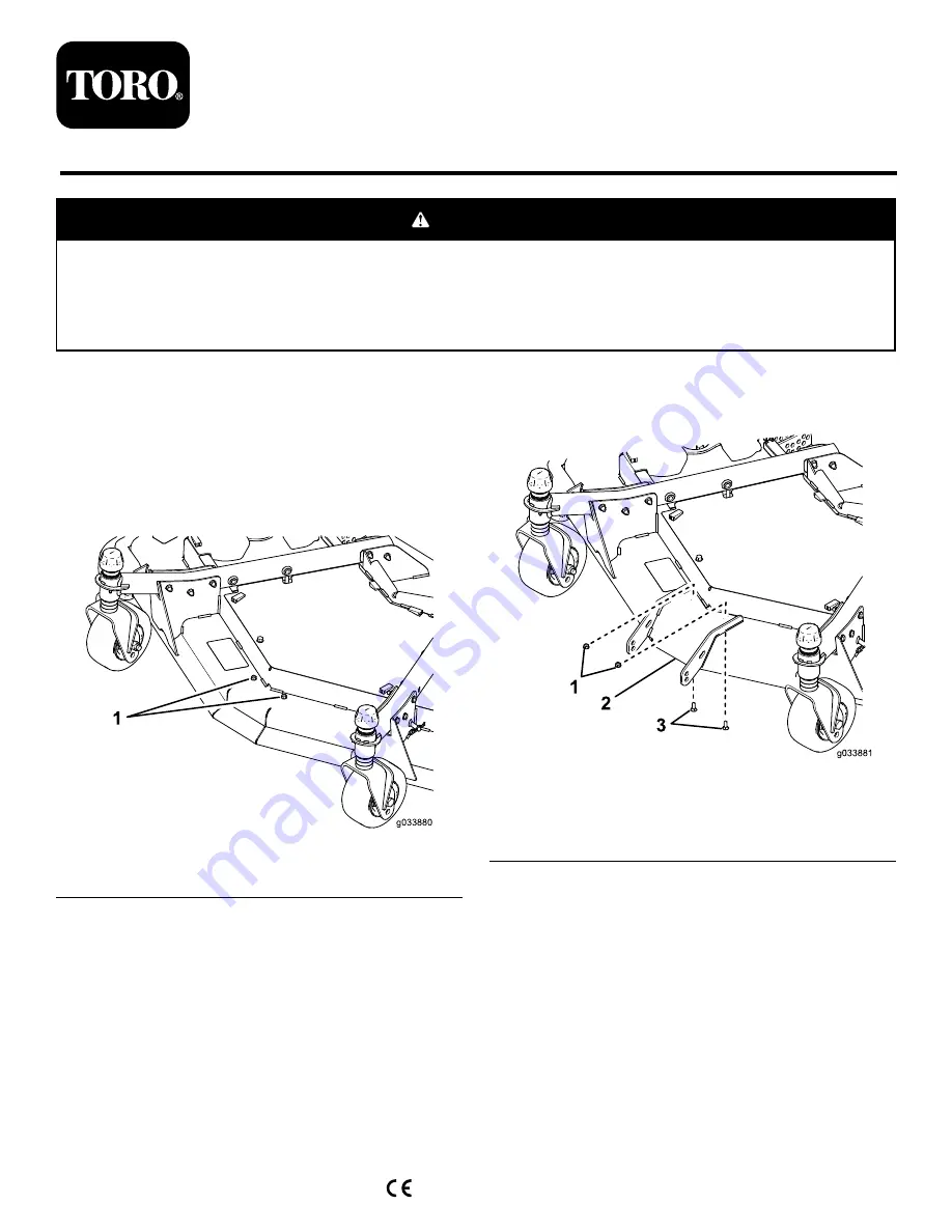 Toro 132-6113 Installation Instructions Download Page 1