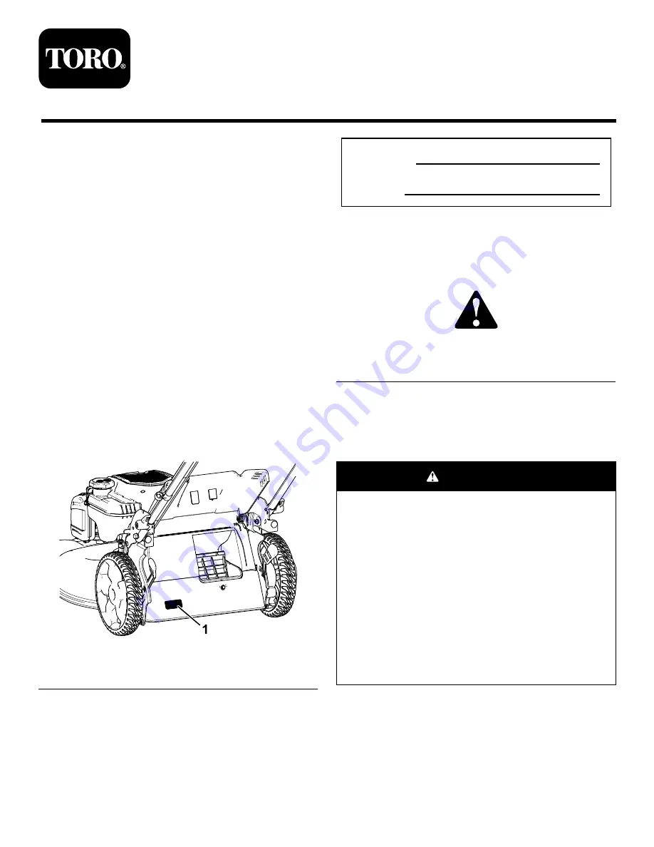 Toro 20340 Operator'S Manual Download Page 49