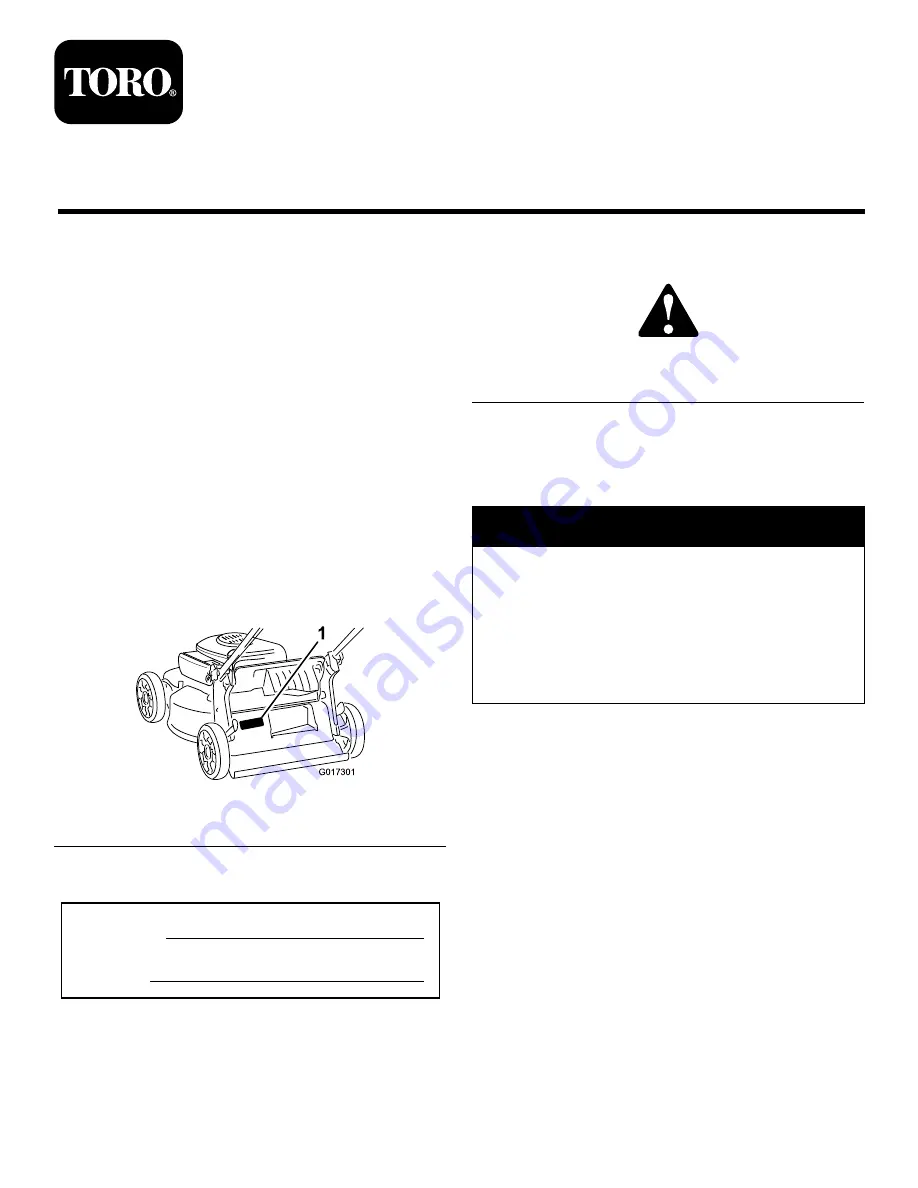 Toro 22in Recyler Manual Download Page 23