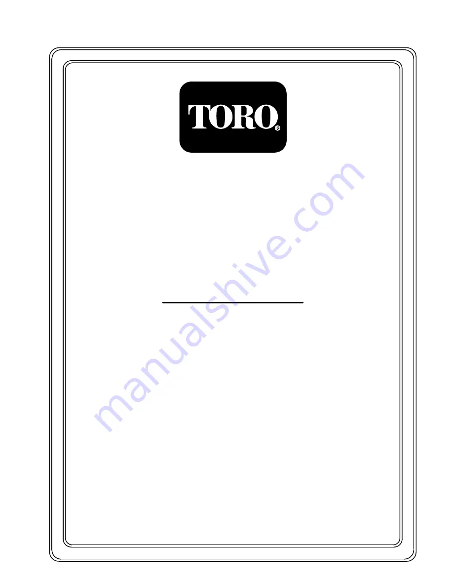 Toro 30124 Operator'S Manual Download Page 1