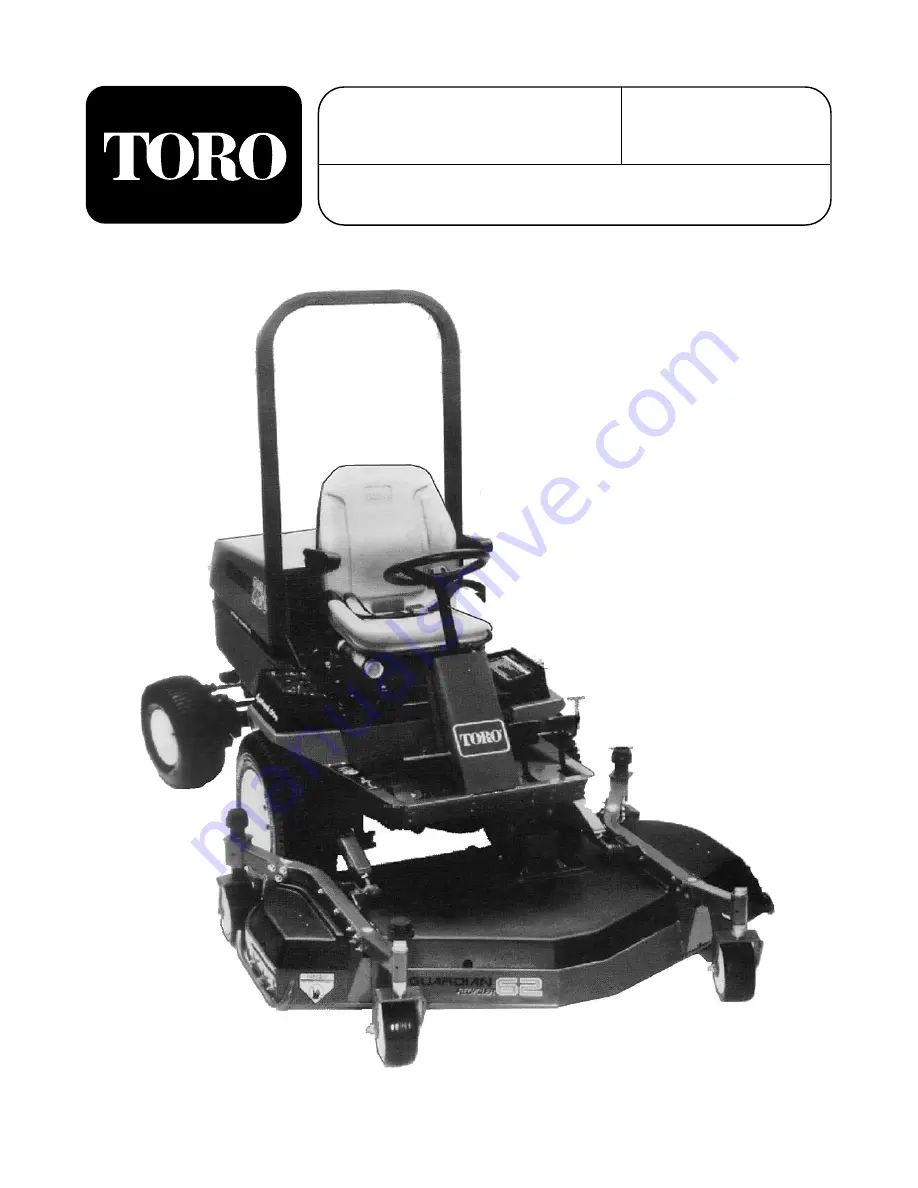 Toro 30569 Operator'S Manual Download Page 1