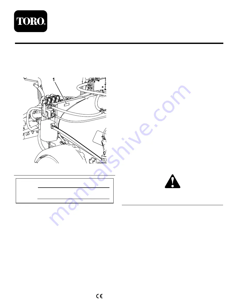 Toro 315000001 Operator'S Manual Download Page 1