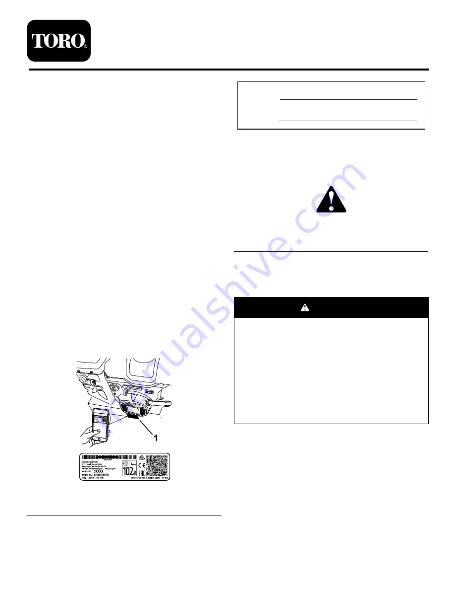 Toro 37797 Operator'S Manual Download Page 1