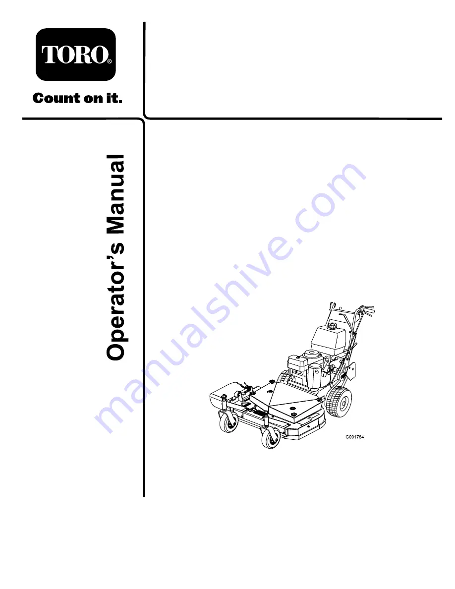 Toro 38682 Operator'S Manual Download Page 1