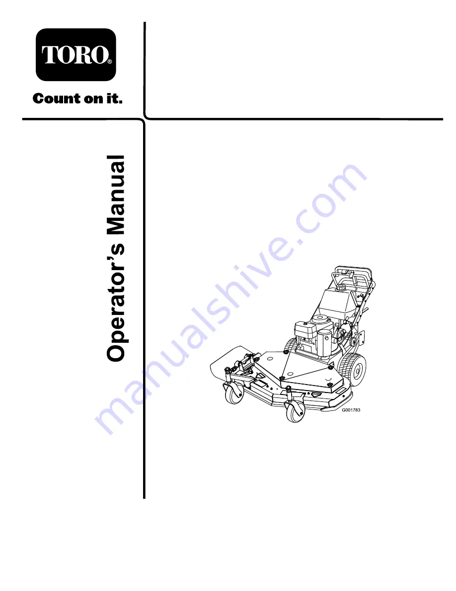 Toro 38696 Operator'S Manual Download Page 1