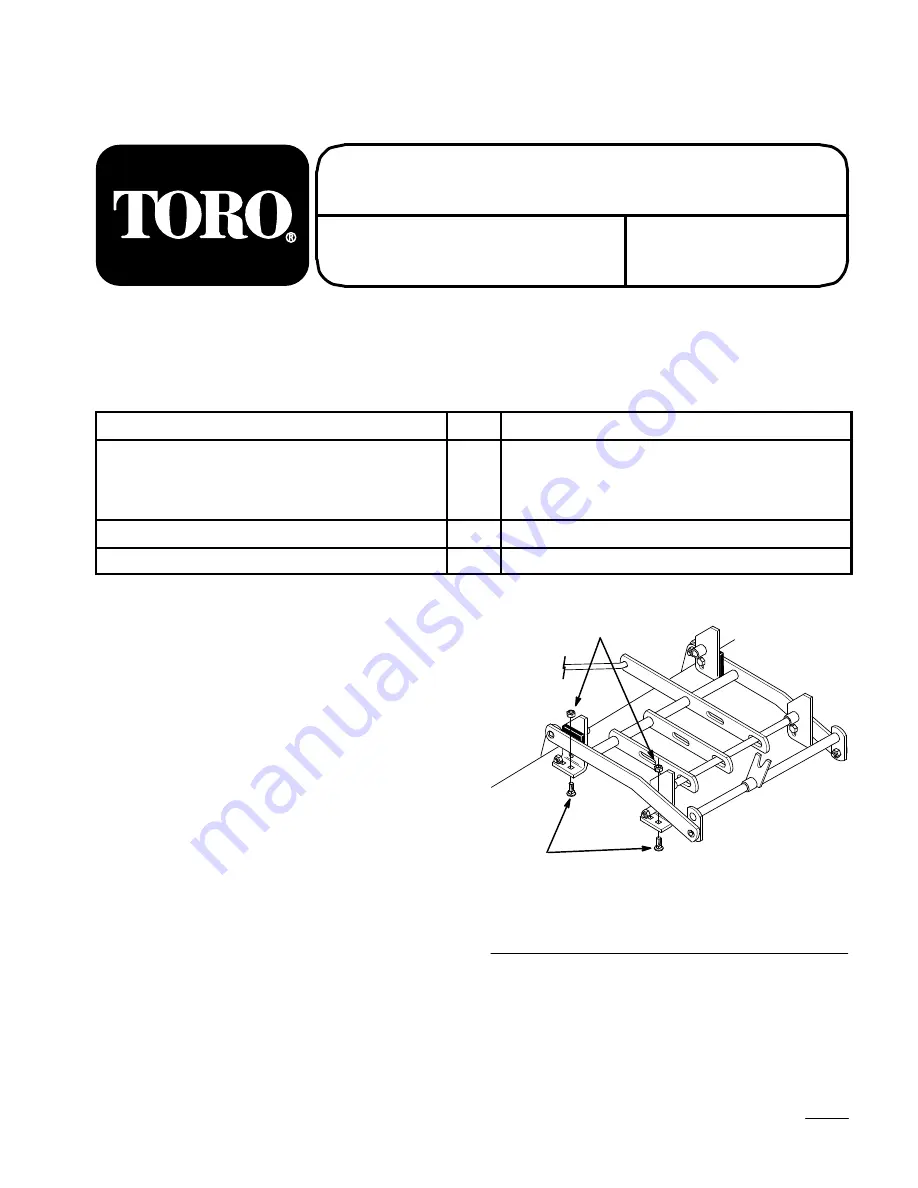 Toro 86001 Скачать руководство пользователя страница 1