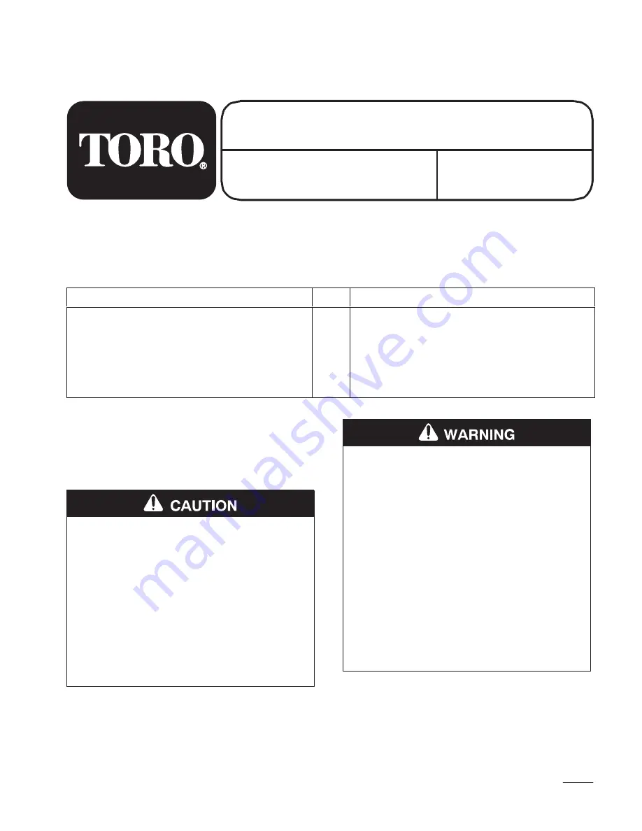 Toro 95-7067 Installation Instructions Download Page 1