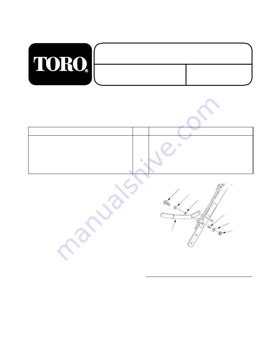 Toro 99-8515 Installation Instructions Download Page 1