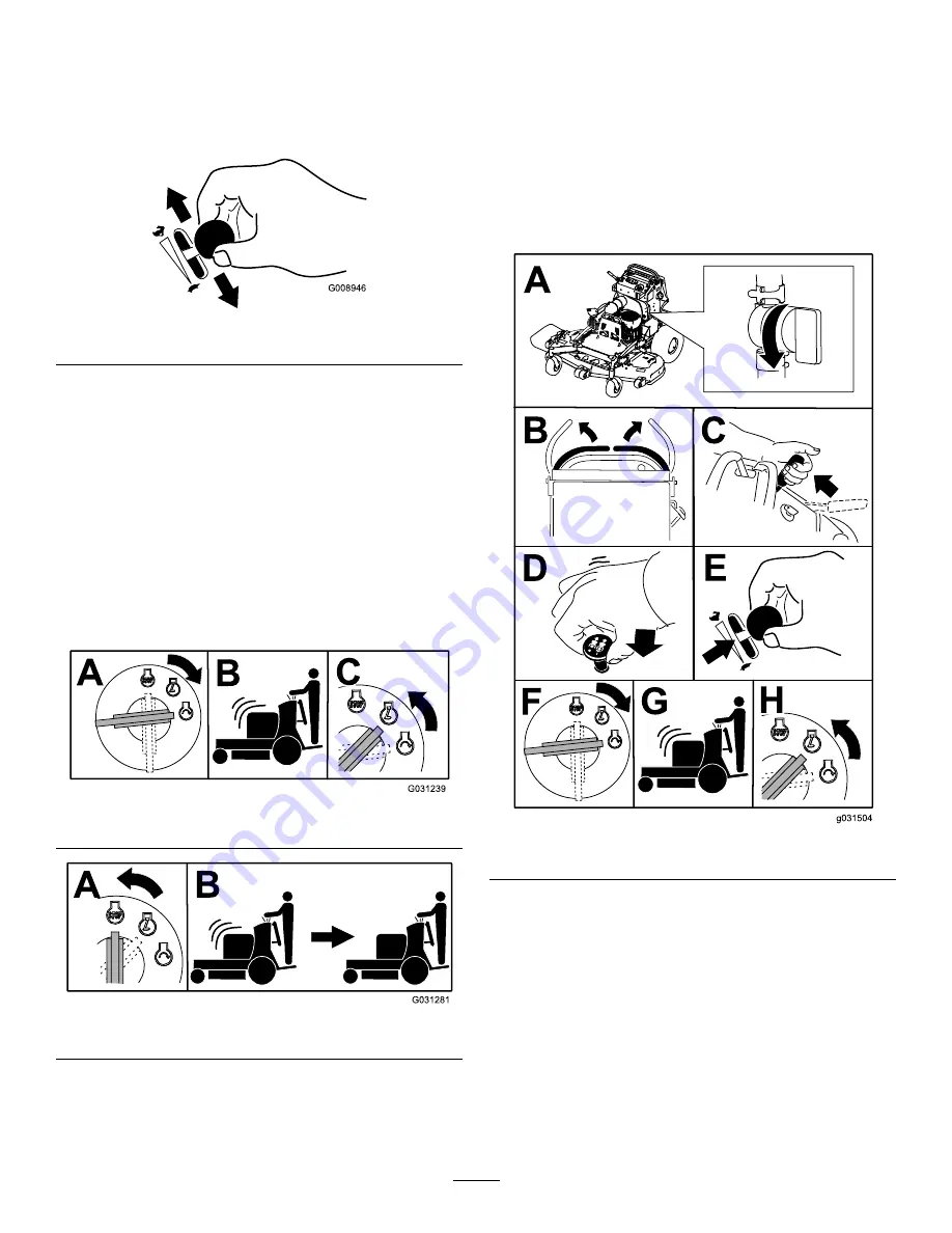 Toro GrandStand TURBO FORCE 74513 Operator'S Manual Download Page 16