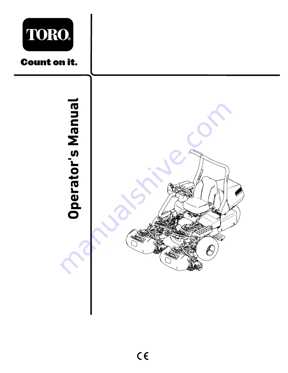 Toro Greensmaster eTriFlex 04590 Operator'S Manual Download Page 1