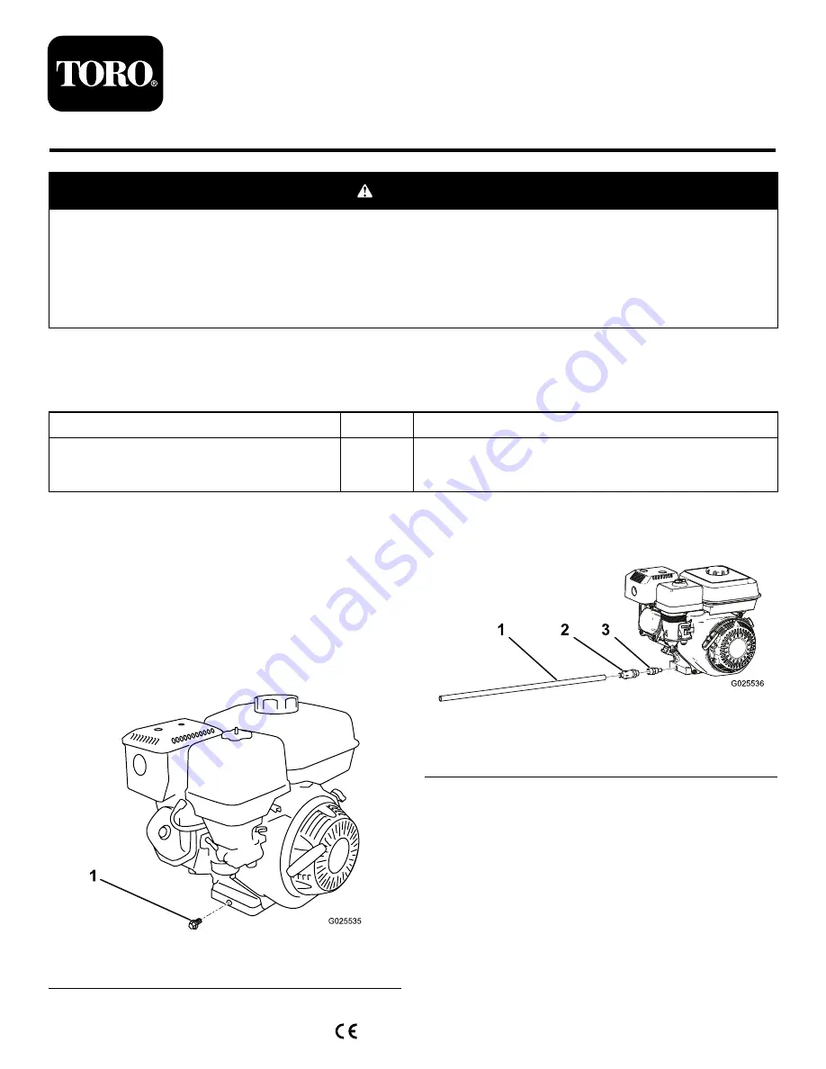 Toro GreensPro 1200 Greens Roller Installation Instructions Download Page 1