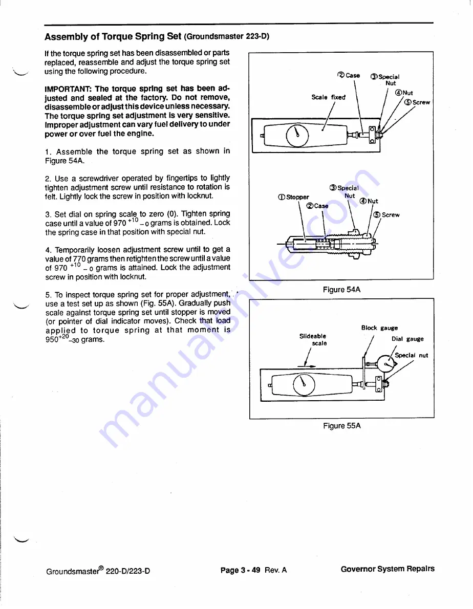 Toro Groundsmaster 1000L Service Manual Download Page 65