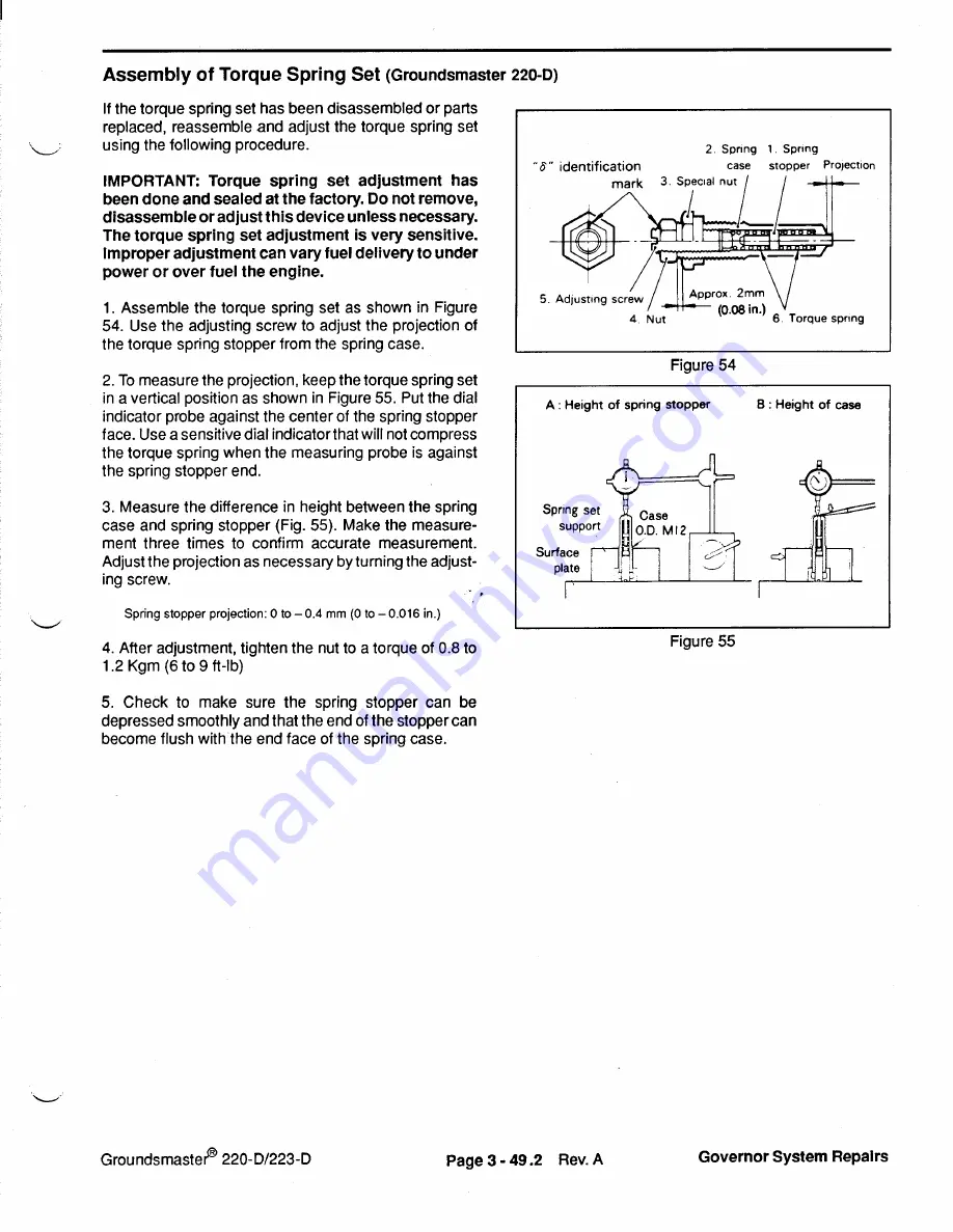 Toro Groundsmaster 1000L Service Manual Download Page 67