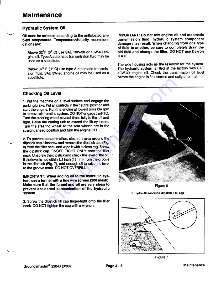 Toro Groundsmaster 1000L Service Manual Download Page 103