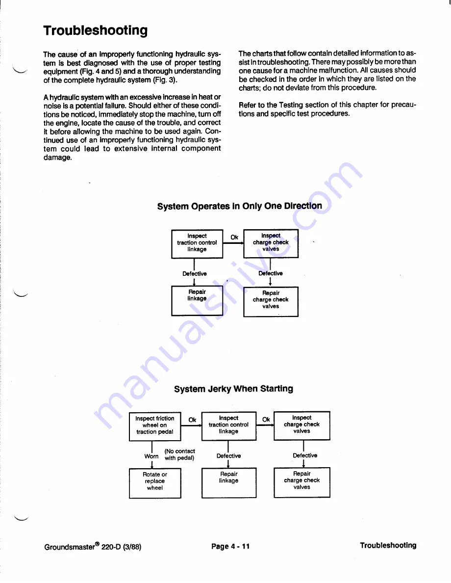 Toro Groundsmaster 1000L Service Manual Download Page 109