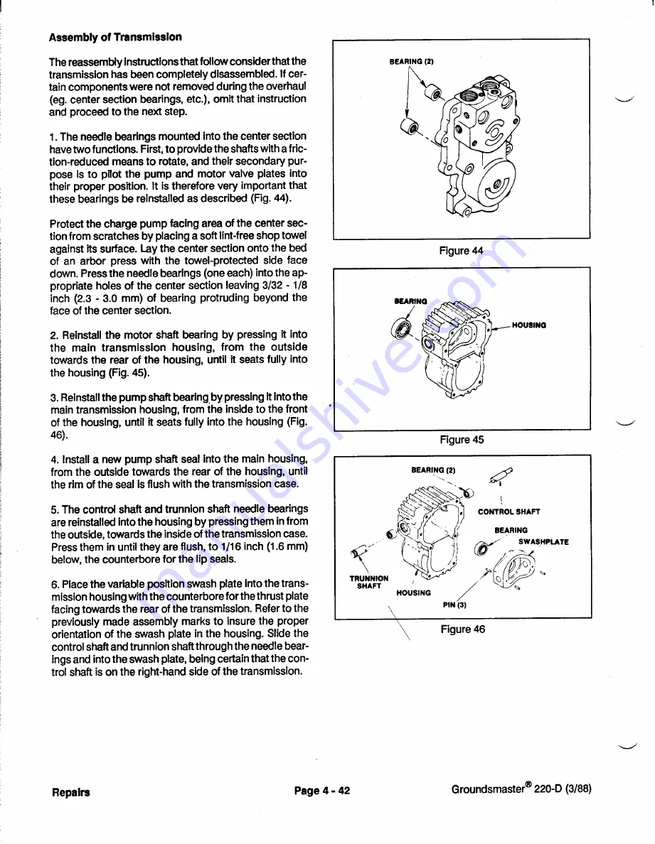 Toro Groundsmaster 1000L Service Manual Download Page 140