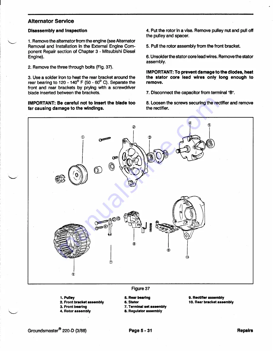 Toro Groundsmaster 1000L Service Manual Download Page 179