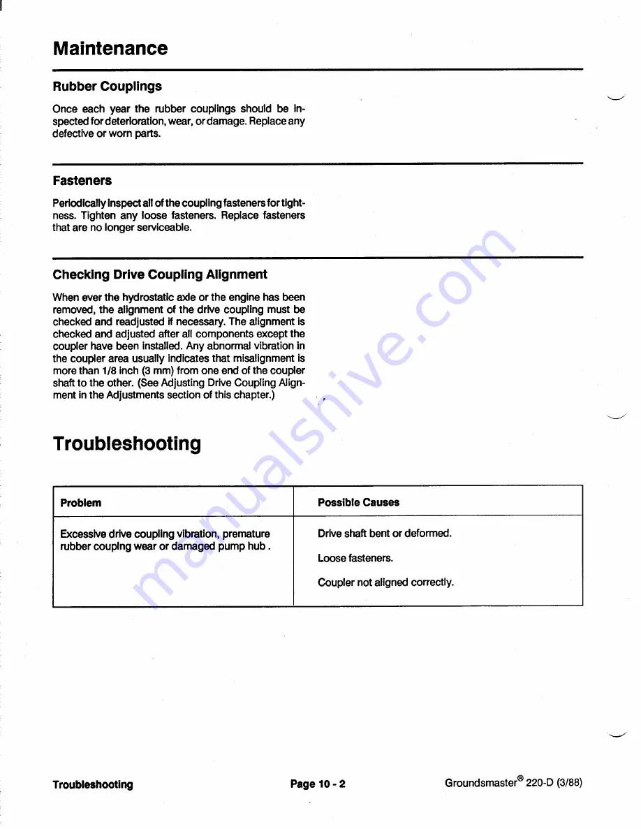 Toro Groundsmaster 1000L Service Manual Download Page 242