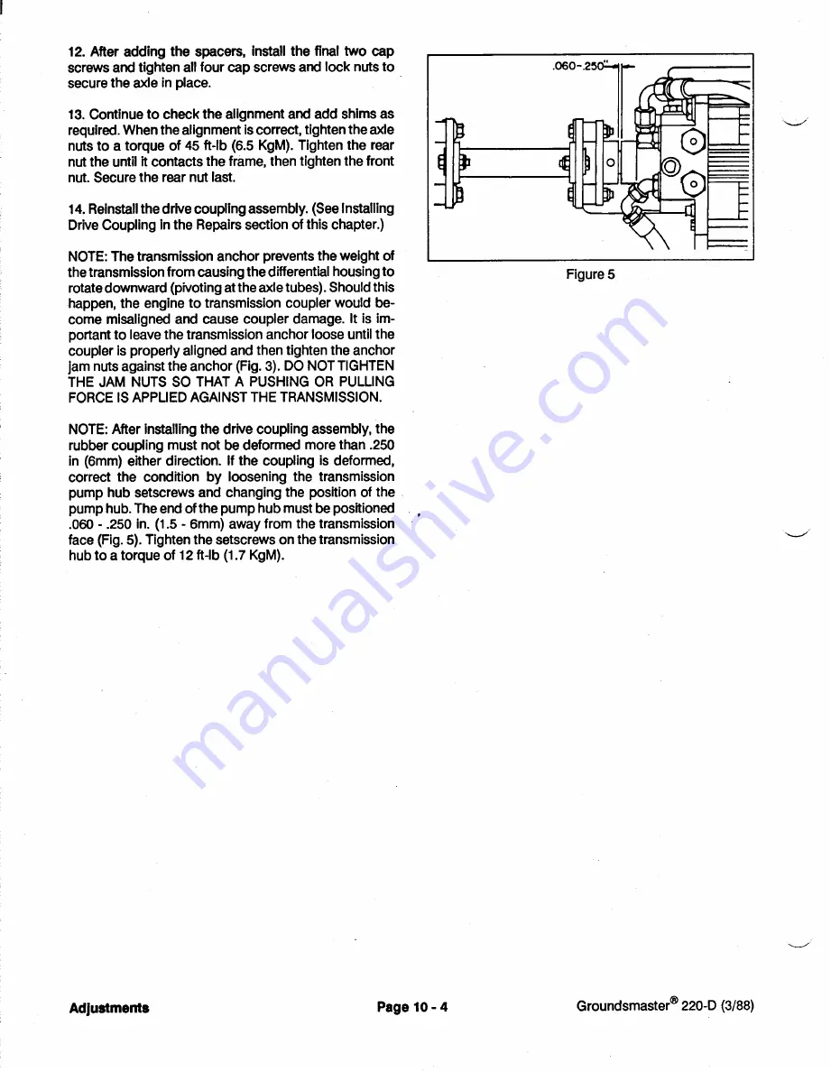 Toro Groundsmaster 1000L Service Manual Download Page 244