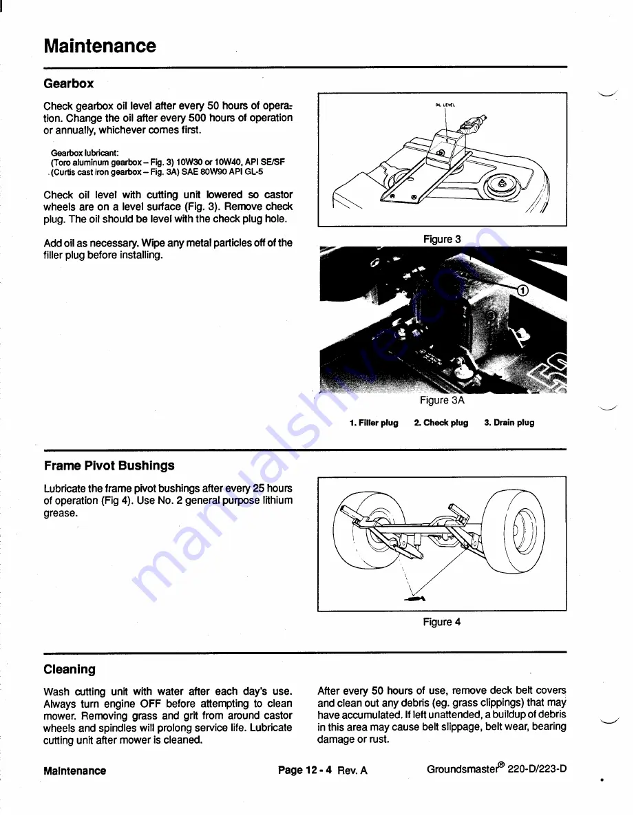 Toro Groundsmaster 1000L Service Manual Download Page 266