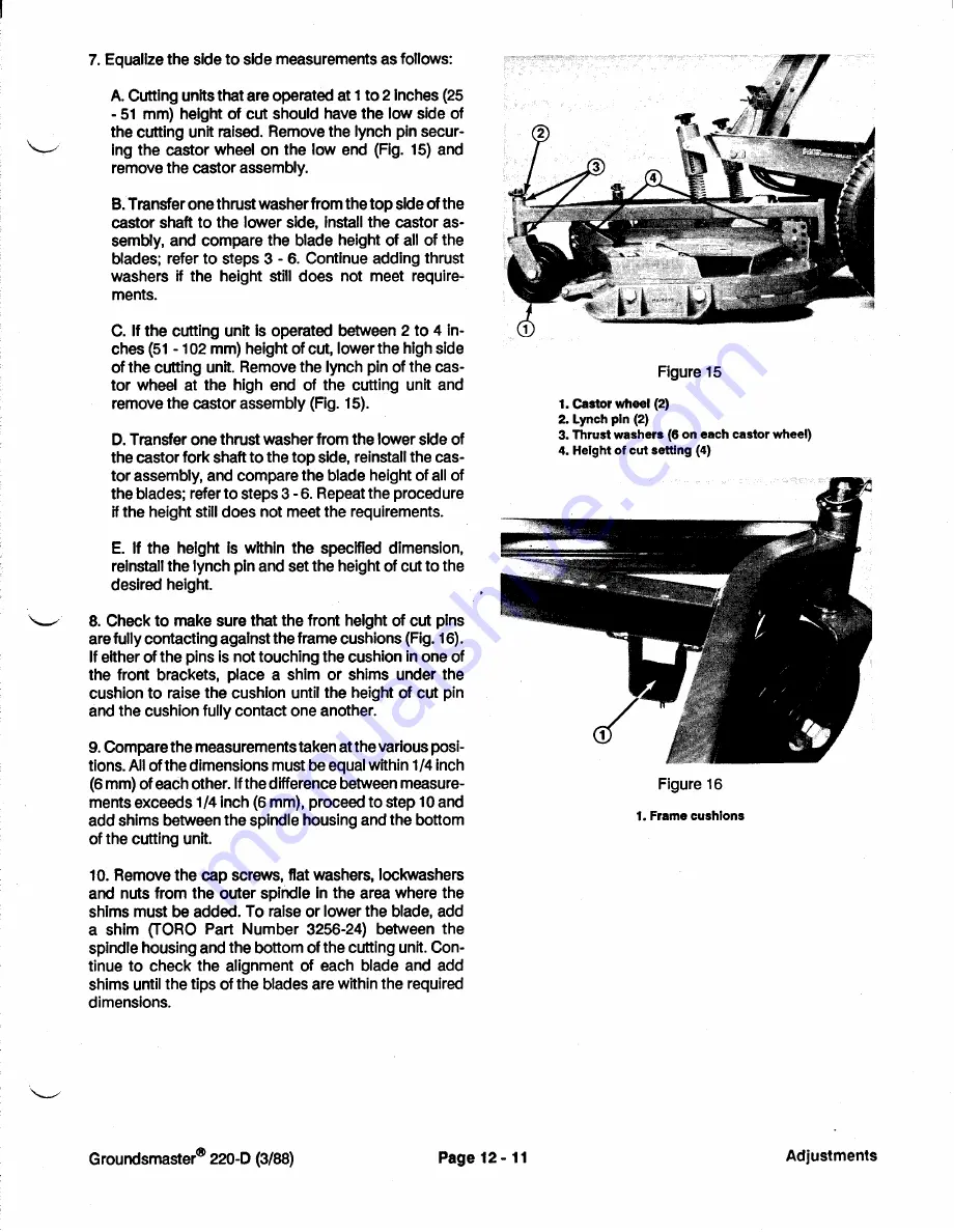 Toro Groundsmaster 1000L Service Manual Download Page 273