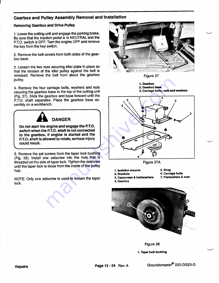 Toro Groundsmaster 1000L Service Manual Download Page 286