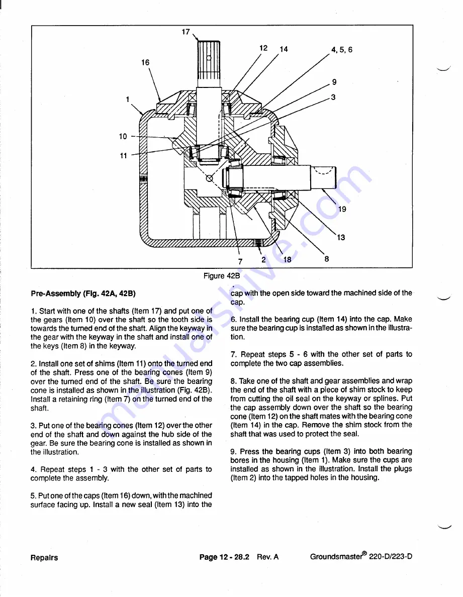 Toro Groundsmaster 1000L Service Manual Download Page 292