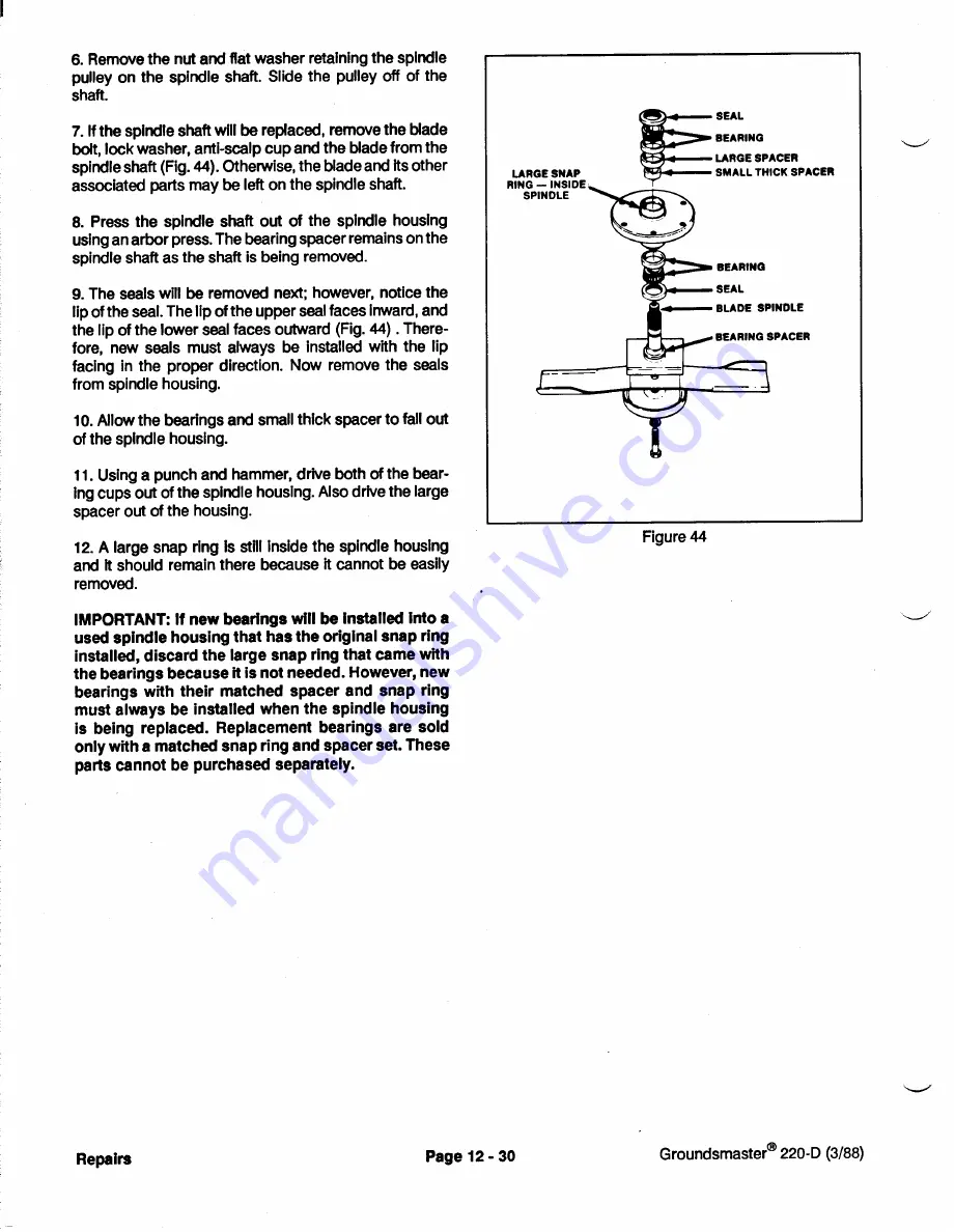 Toro Groundsmaster 1000L Service Manual Download Page 296