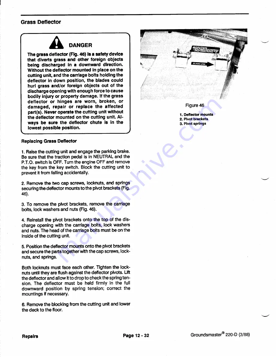 Toro Groundsmaster 1000L Service Manual Download Page 298