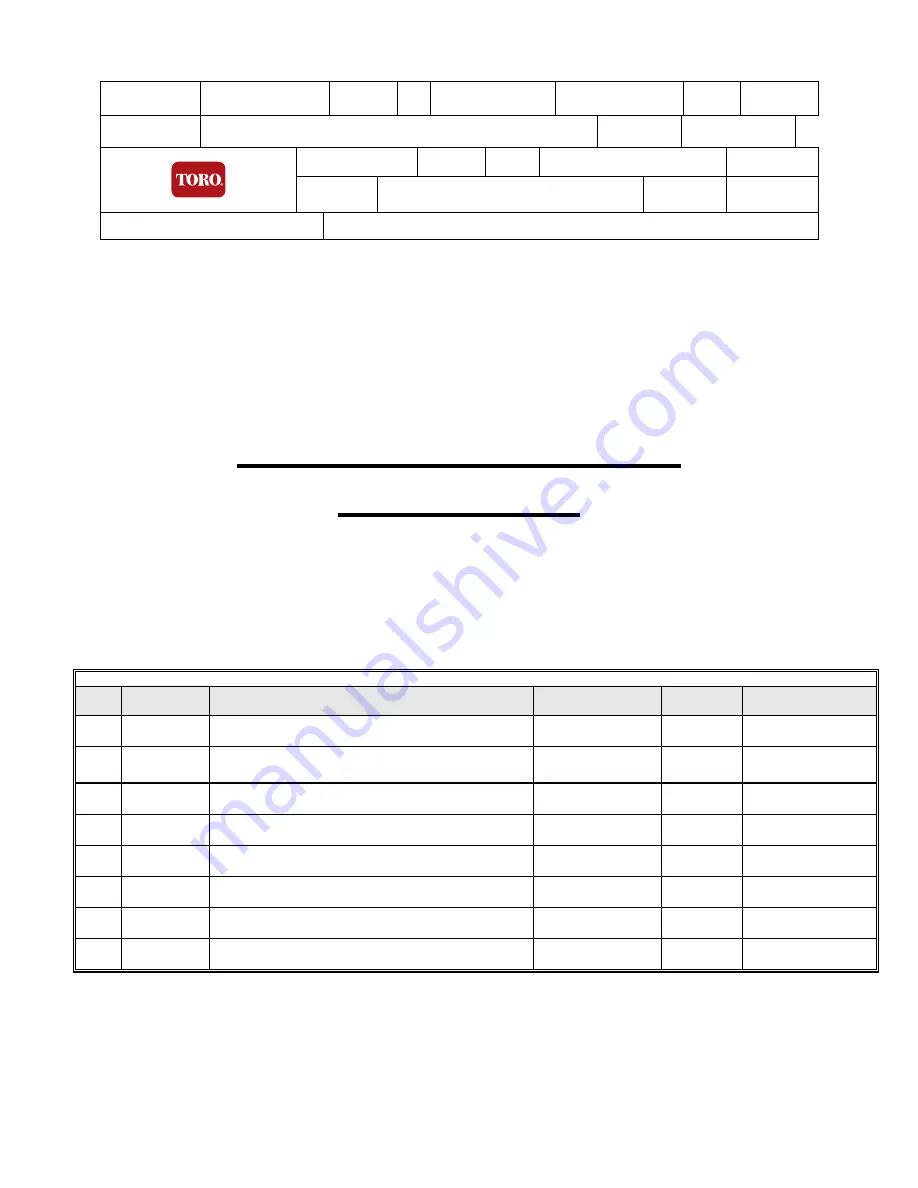 Toro LSSS Installation And User Manual Download Page 1