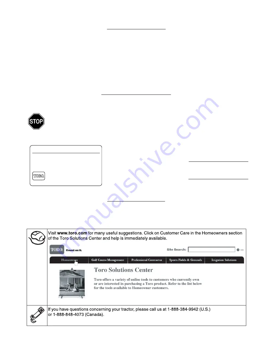 Toro LX420, LX460 Operator'S Manual Download Page 2