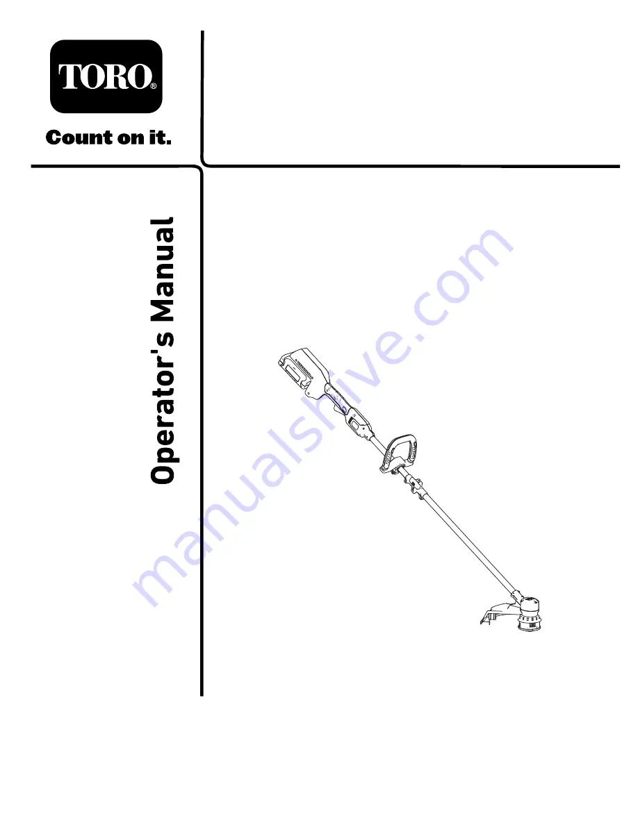 Toro Power Plex 14in 40V MAX 51482 Operator'S Manual Download Page 2