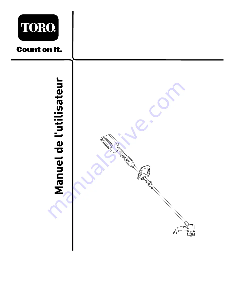 Toro Power Plex 14in 40V MAX 51482 Operator'S Manual Download Page 38