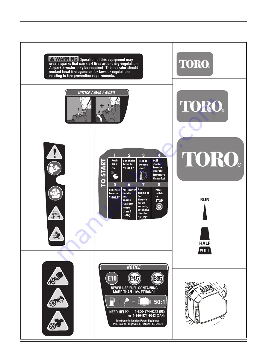 Toro Powervac 51988 Скачать руководство пользователя страница 8