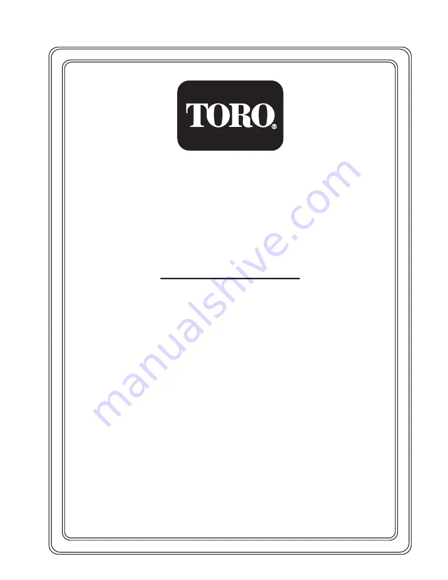 Toro ProLine 30180 Operator'S Manual Download Page 1