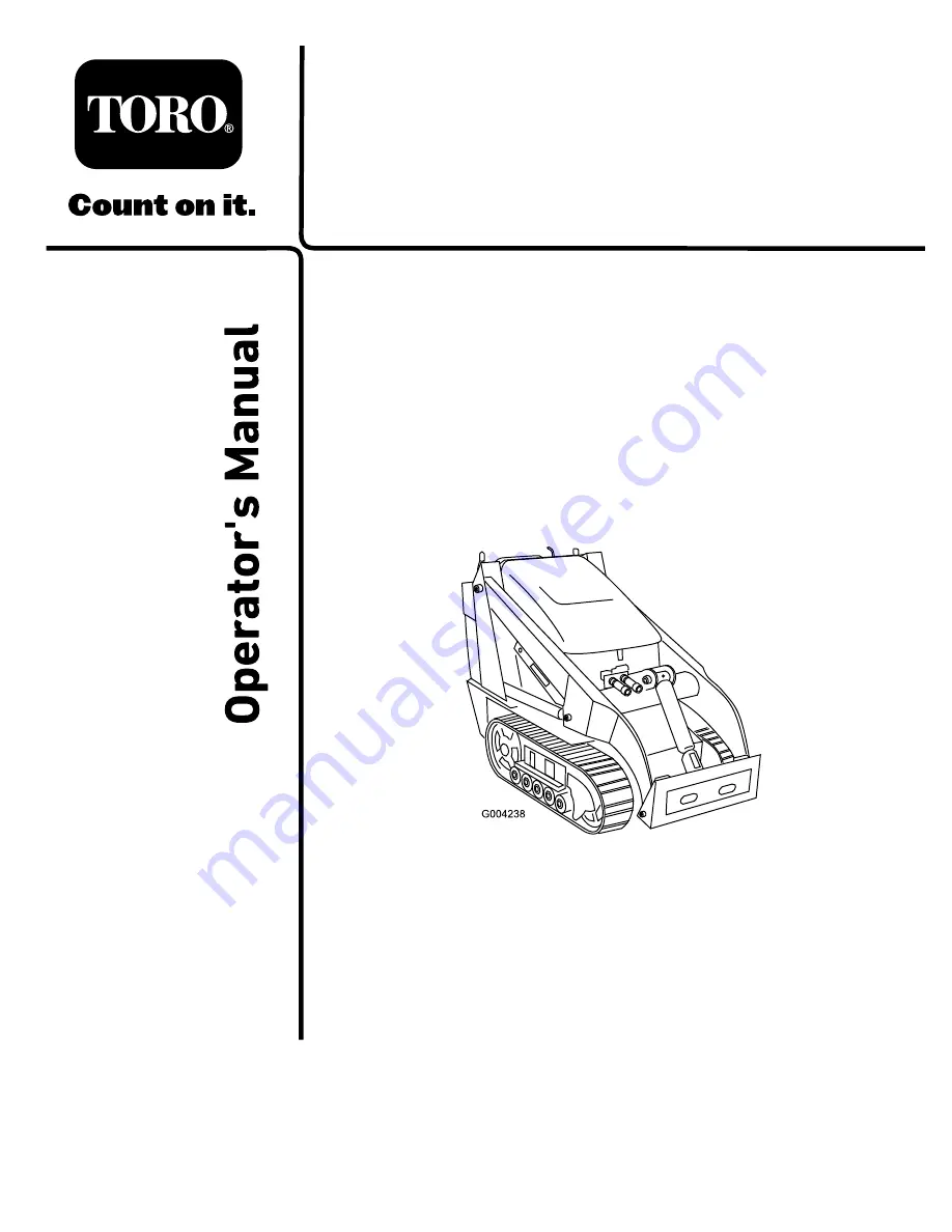 Toro TX 427 22342HD Operator'S Manual Download Page 1