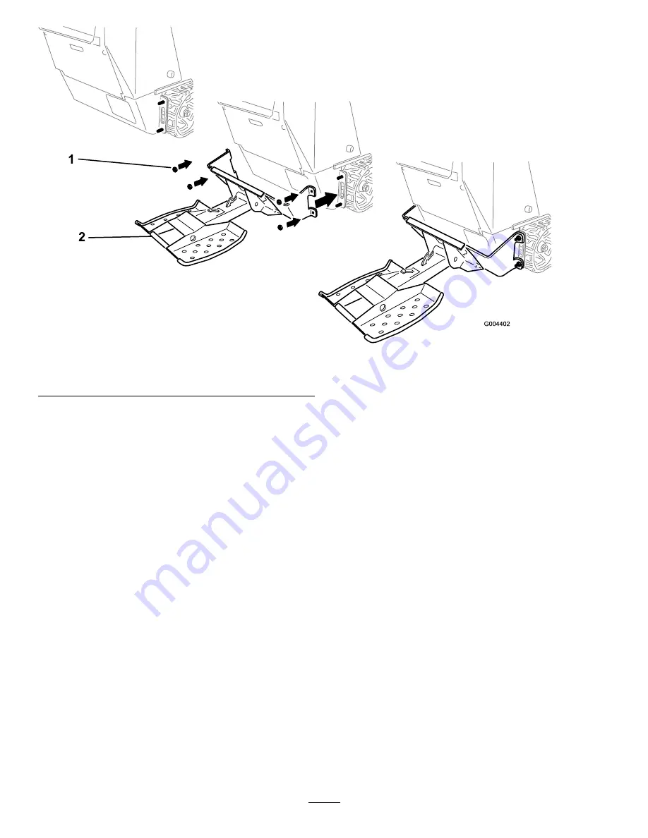 Toro TX Platform Installation Instructions Manual Download Page 5