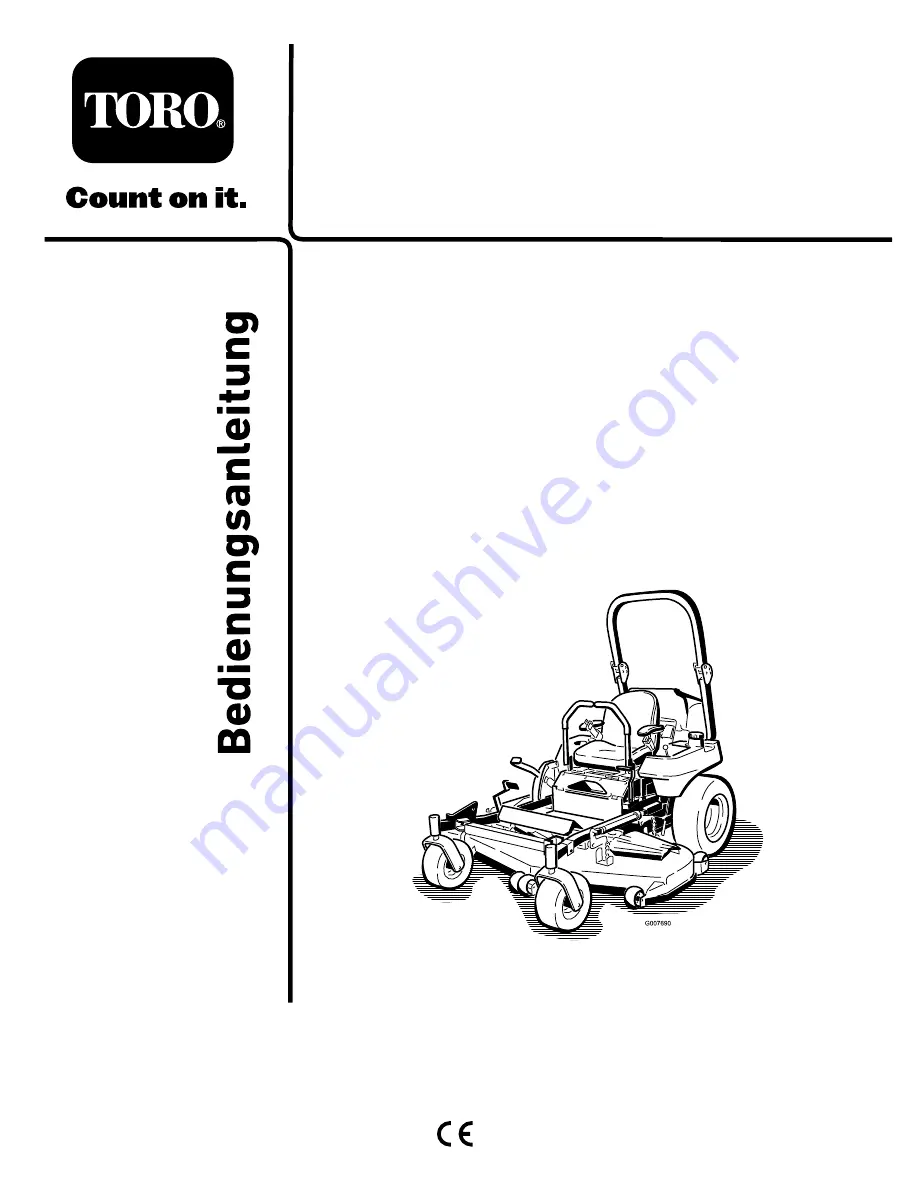 Toro Z Master Professional 7000 Series Operator'S Manual Download Page 87