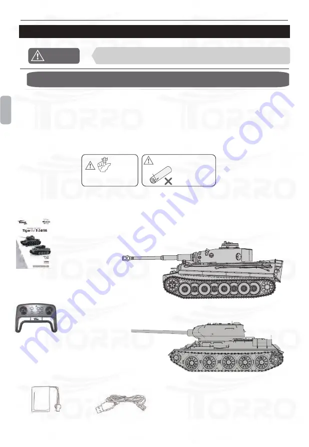 Torro World of Tanks T-34 Скачать руководство пользователя страница 5