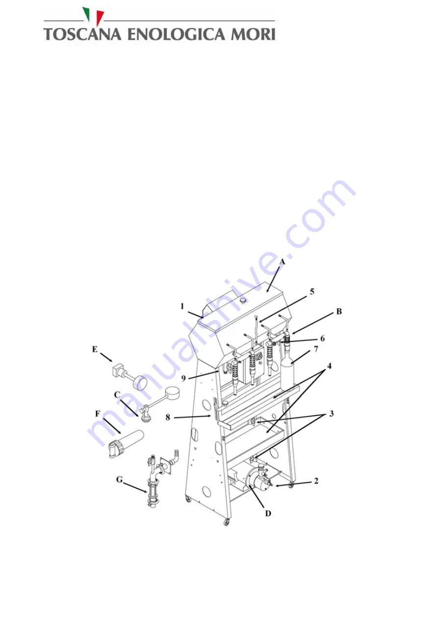 Toscana LINEAR GRAVITY FILLER Instructions For Use And Maintenance Manual Download Page 11