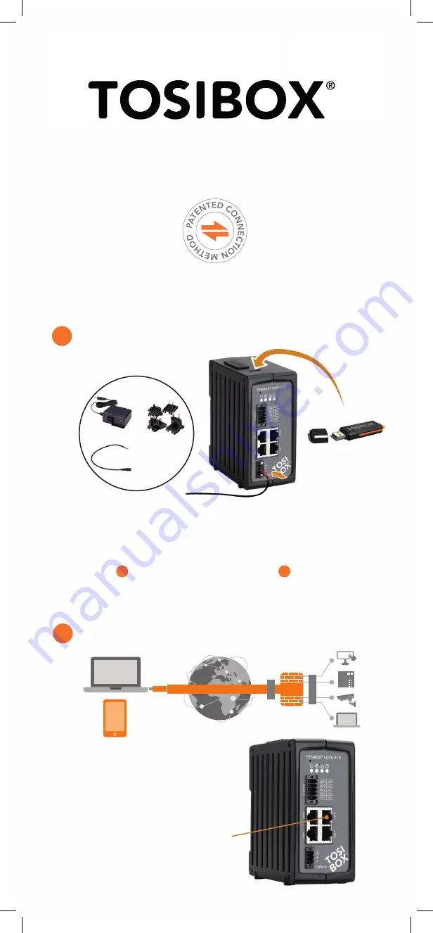 Tosibox Lock 210 Quick Start Manual Download Page 1