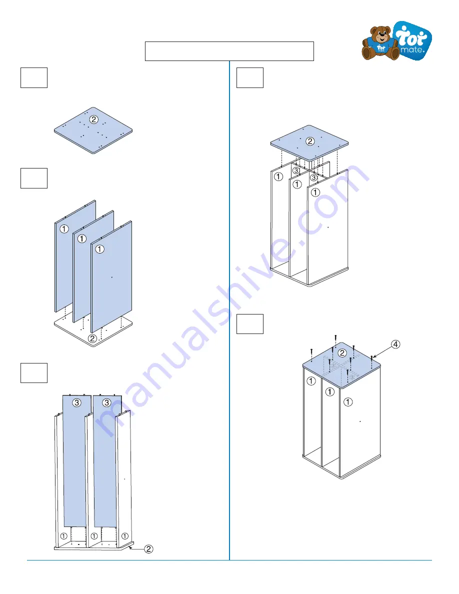 Tot Mate TM2224R Assembly Instructions Download Page 3