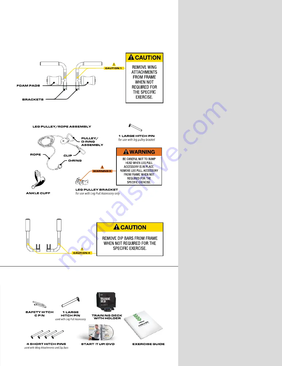 Total Gym APEX G5 Owner'S Manual Download Page 5