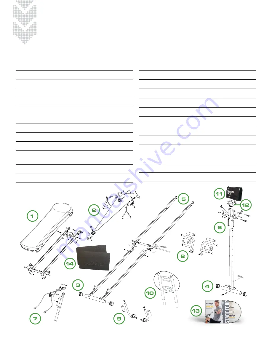 Total Gym APEX G5 Owner'S Manual Download Page 15